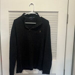 Ralph Lauren Charcoal Quarter-Zip Pullover